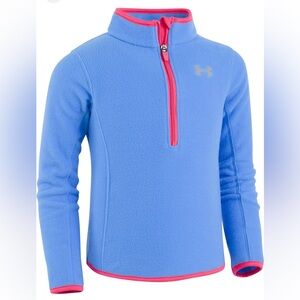 Under Armour  Girls Blue and Pink Fleece Top/Jacket Size 4